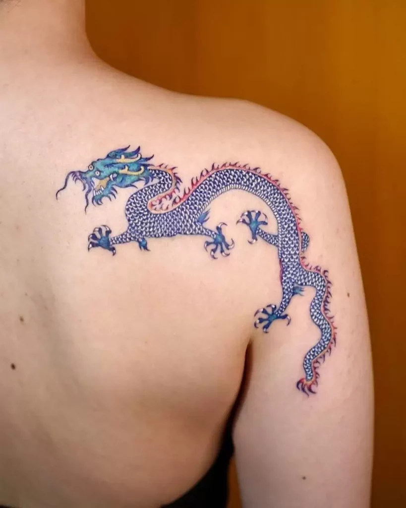 dragon and snake tattoo