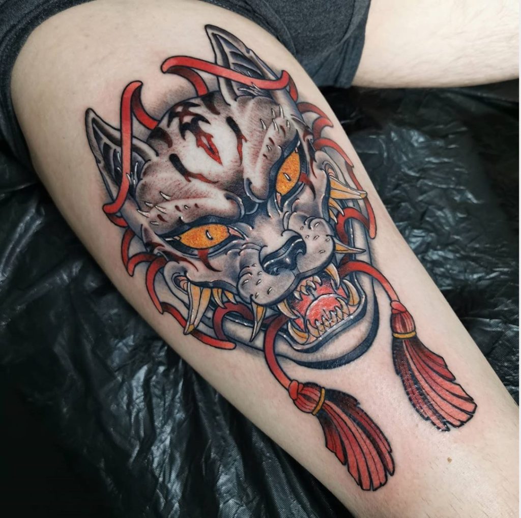Kitsune Mask Tattoo