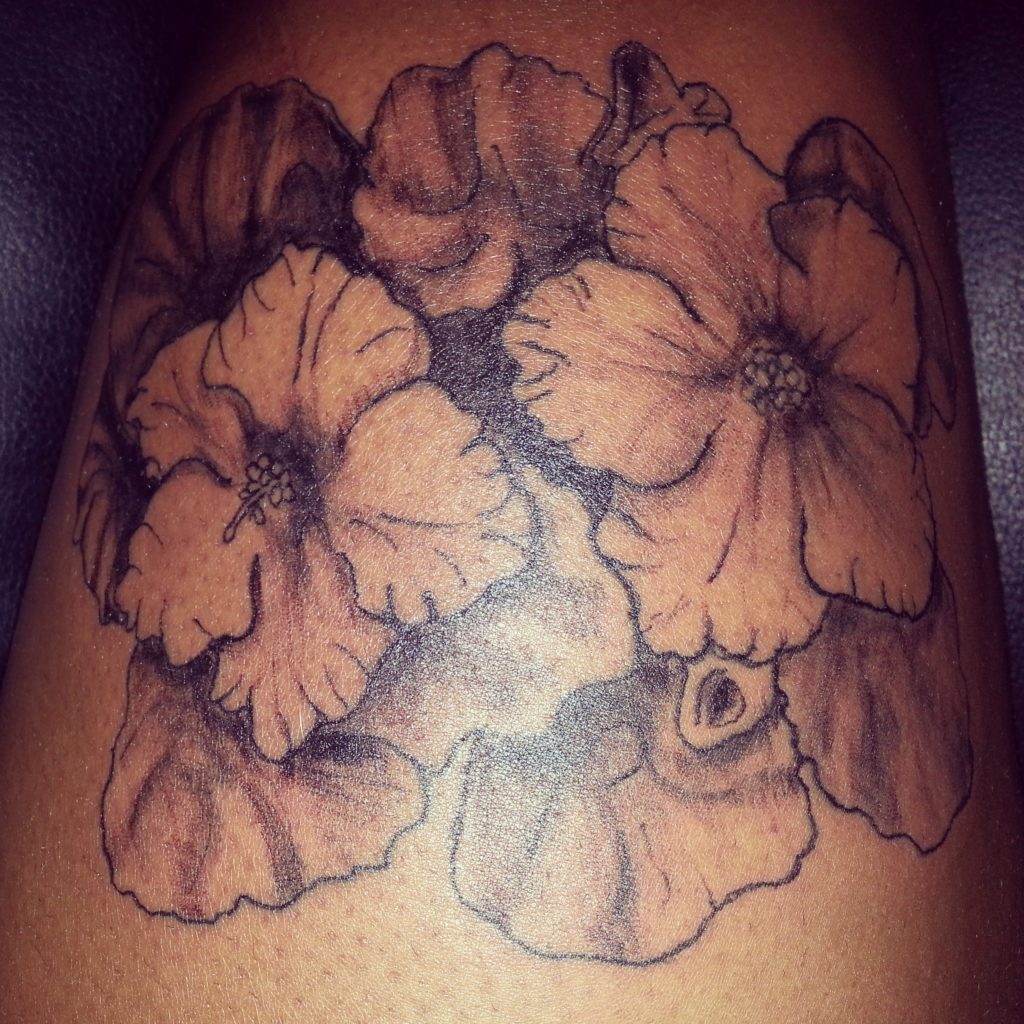 African violet tattoo