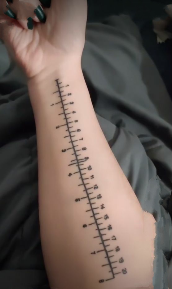 Ruler tattoo 