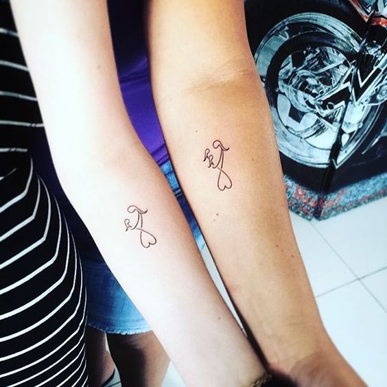 mother and son tattoo symbol