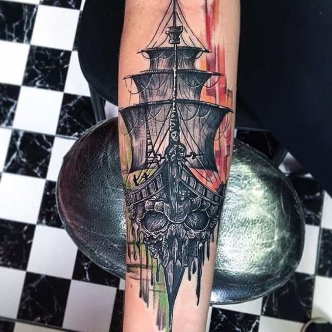 Shipwreck tattoo