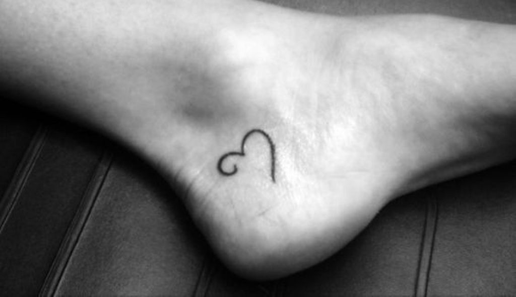 Open heart tattoo