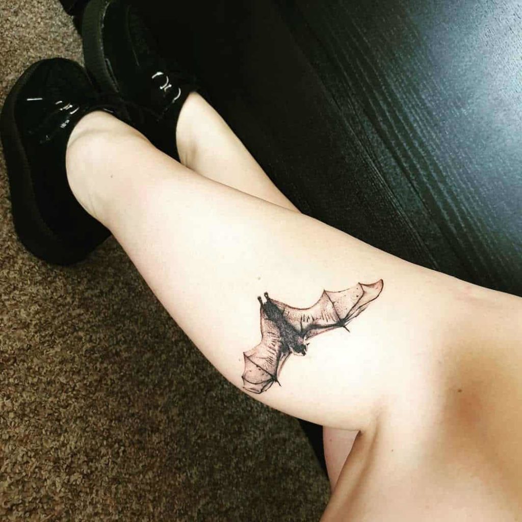 Simple bat tattoo 