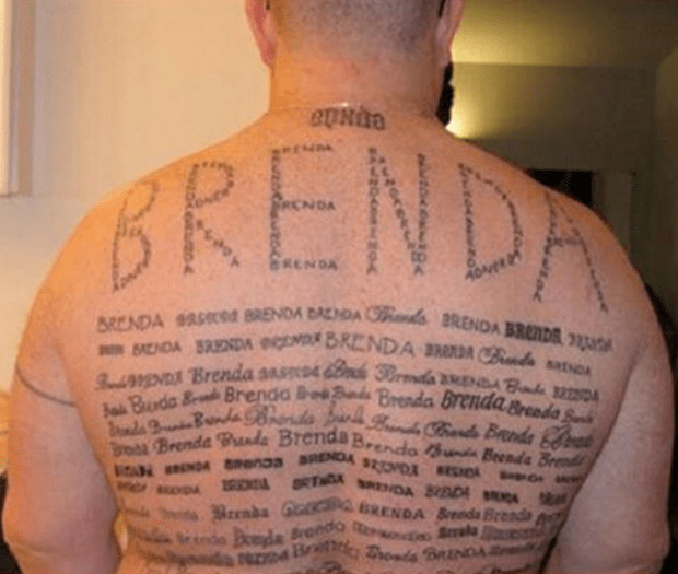 Girlfriend name tattoo