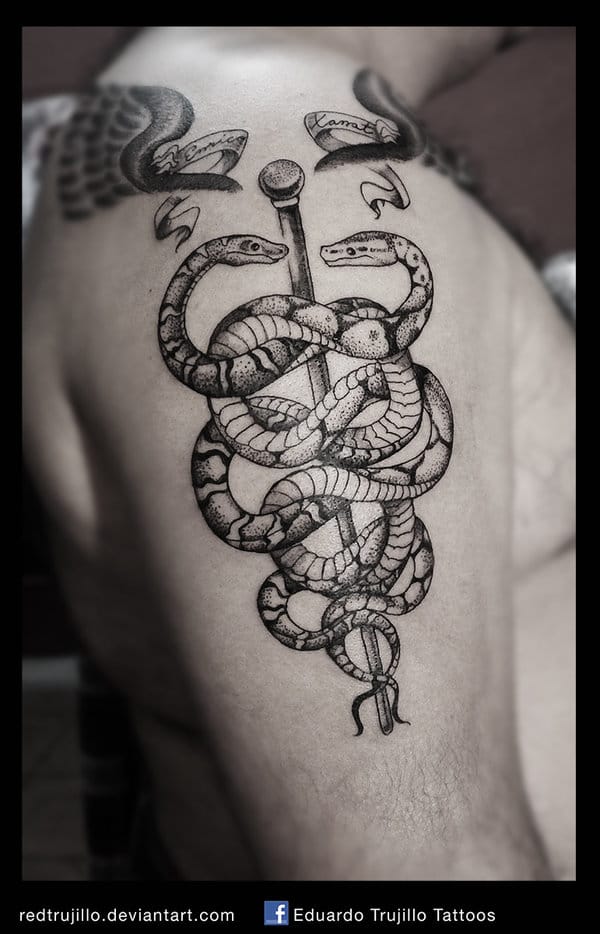 caduceus tattoo