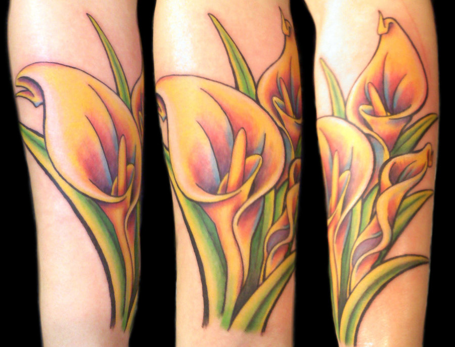 calla lily tattoo