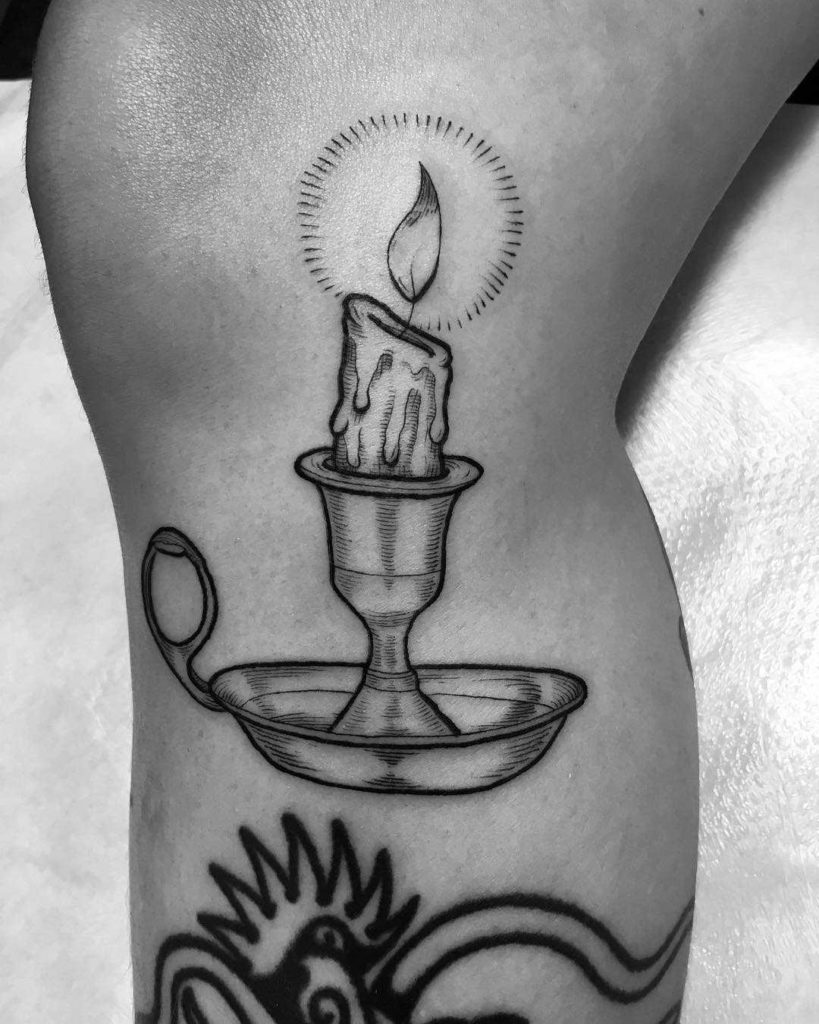 candle tattoo