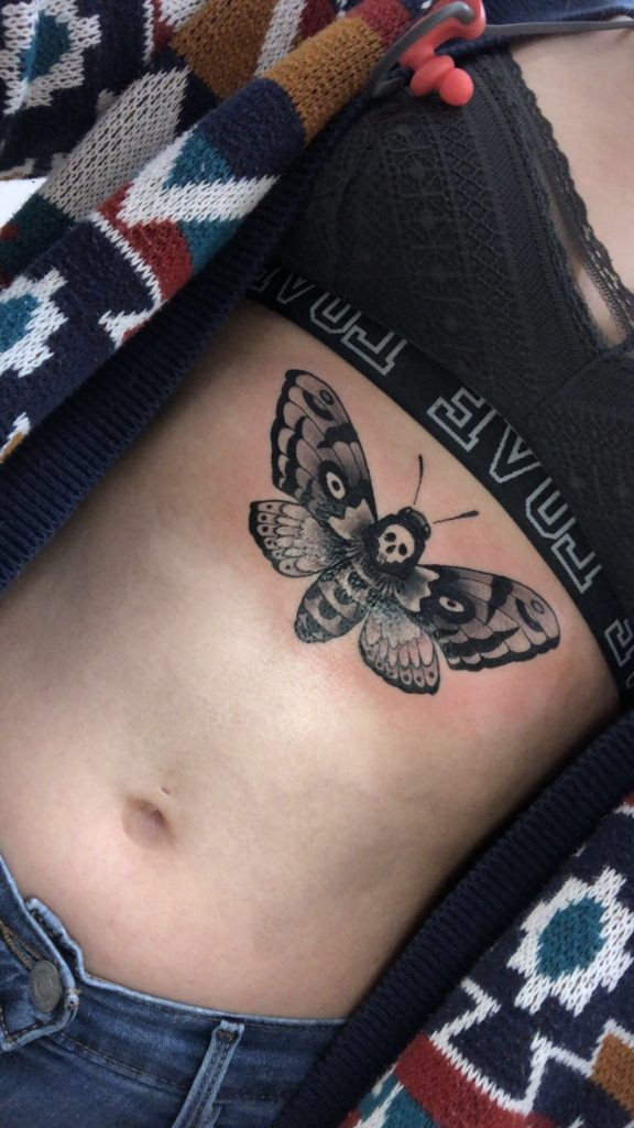 death head moth tattoo