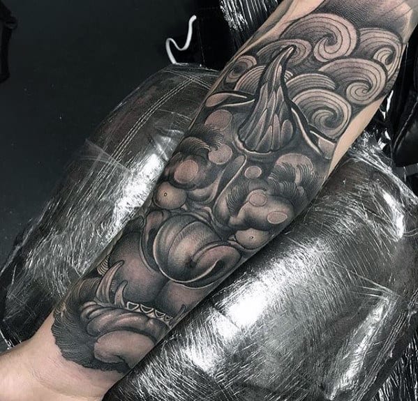 Demon tattoo sleeve