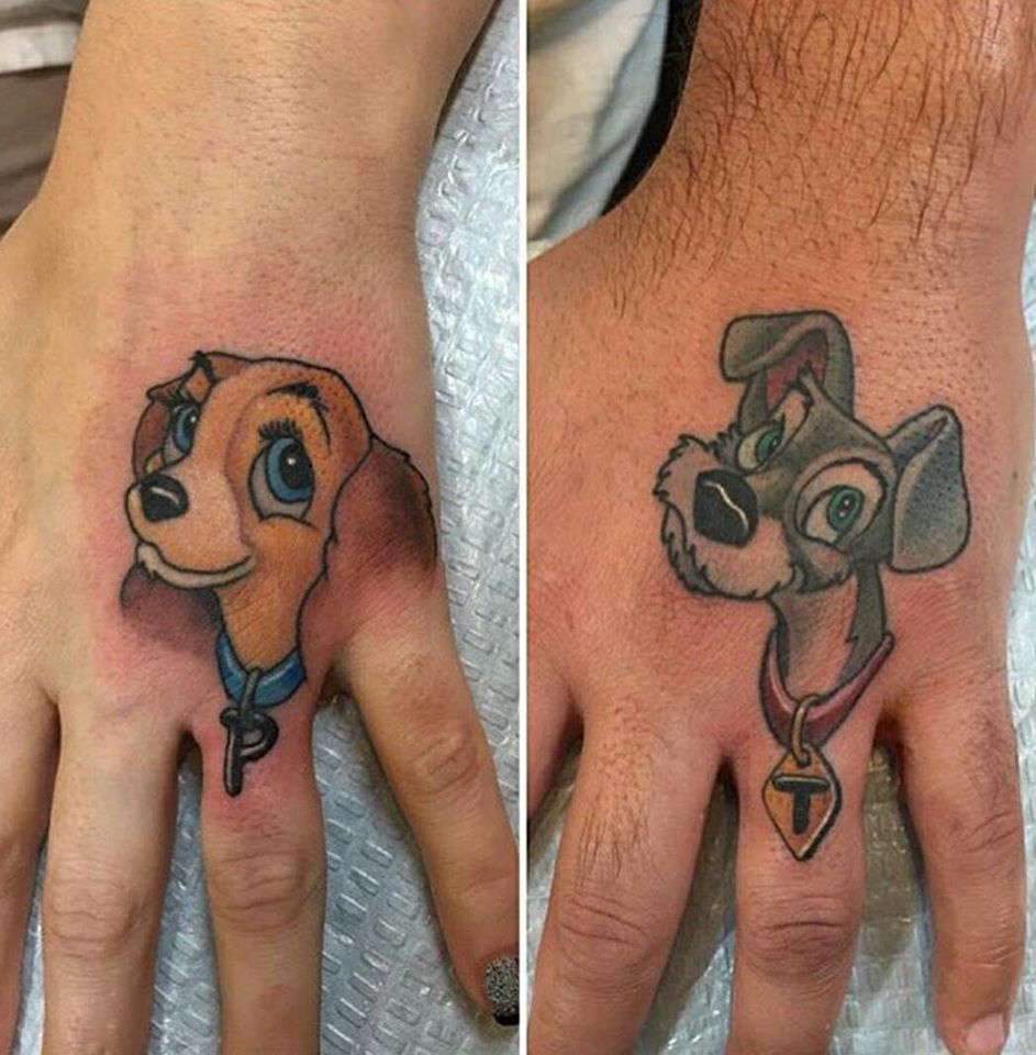 disney couple tattoos