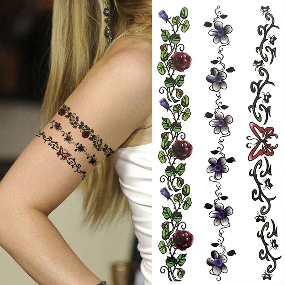 flower vine tattoo