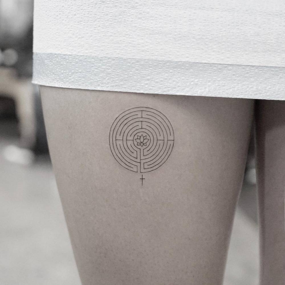 labyrinth tattoo