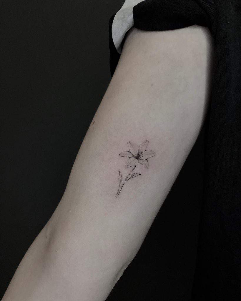 lily tattoo small