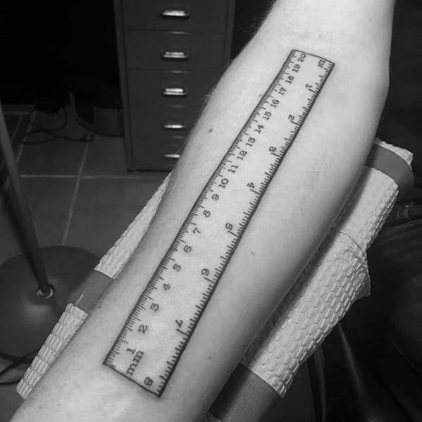 Ruler tattoo