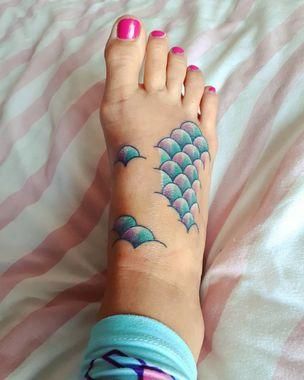 mermaid scale tattoo