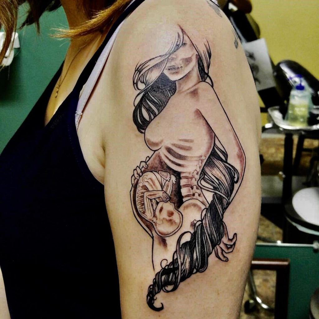 mom and baby tattoo