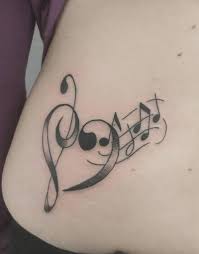 music symbol tattoo