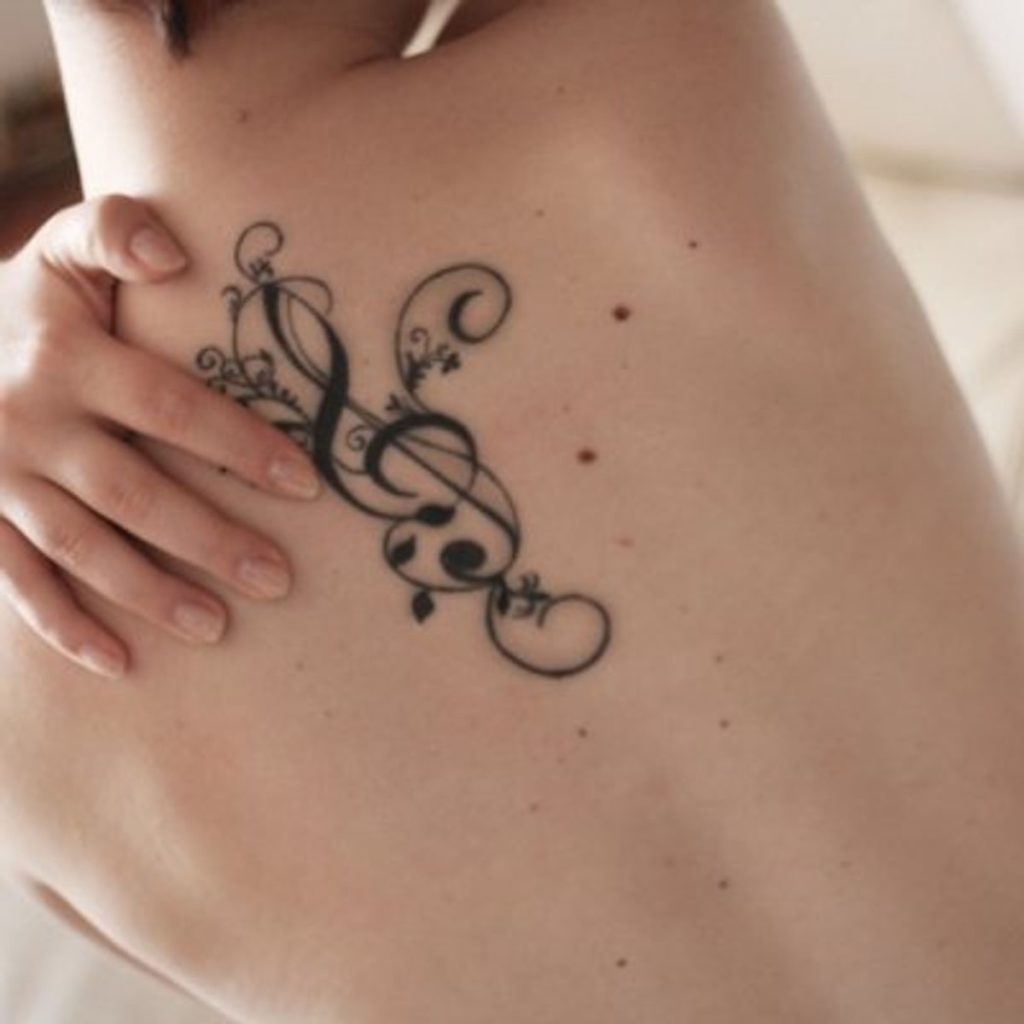 music symbol tattoo
