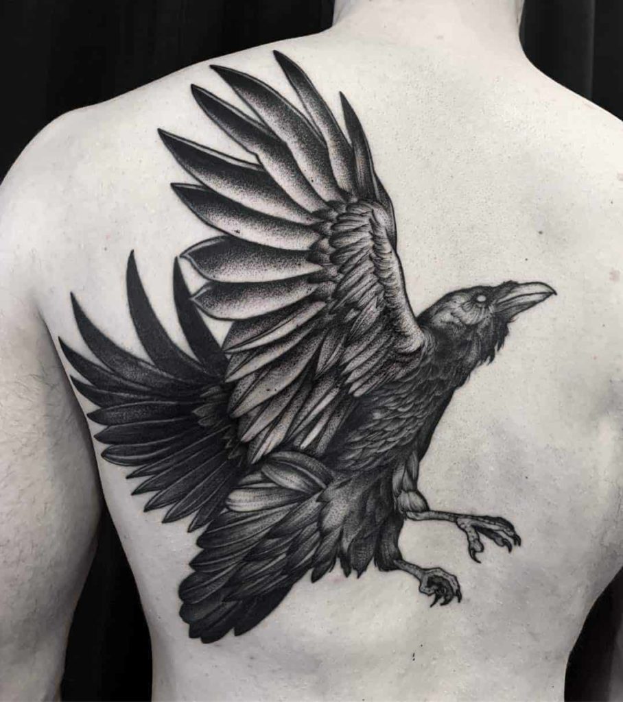 nordic raven tattoo