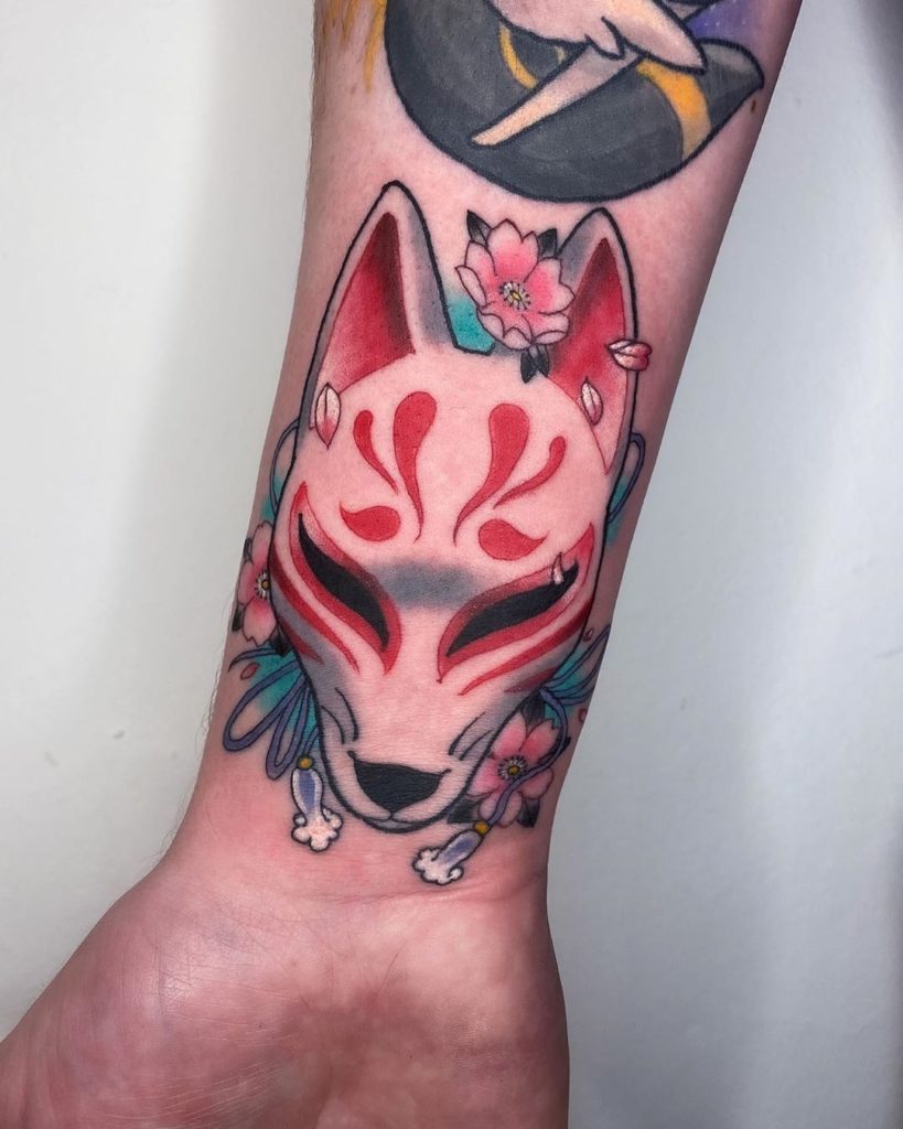 Kitsune Mask Tattoo